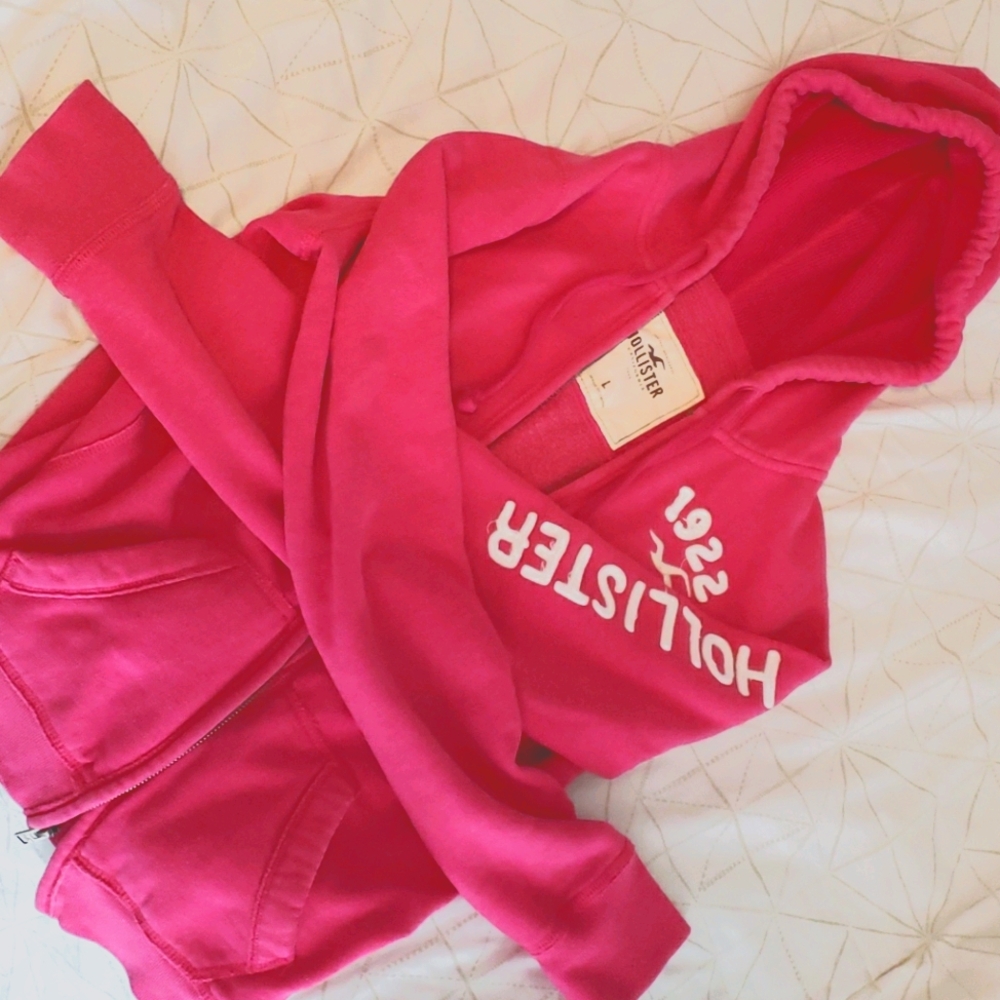 Hot Pink Hollister jacket